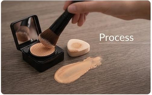 Base de Maquillaje Alta Cobertura Ecorincia con Esponja Ergónomica