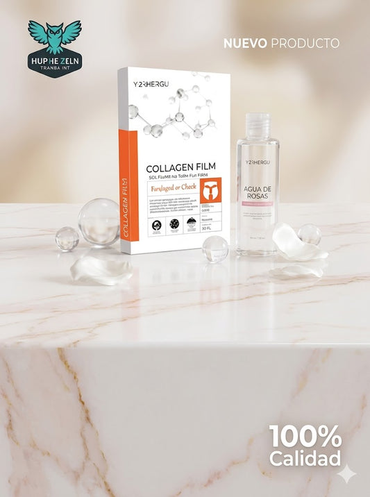 Kit Glass Skin Coreano: Limpiador de Agua de Arroz + Mist de Rosas (150ml)