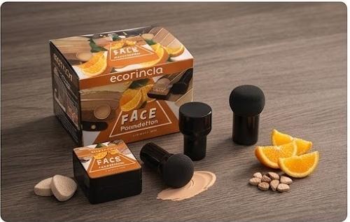 Base de Maquillaje Alta Cobertura Ecorincia con Esponja Ergónomica