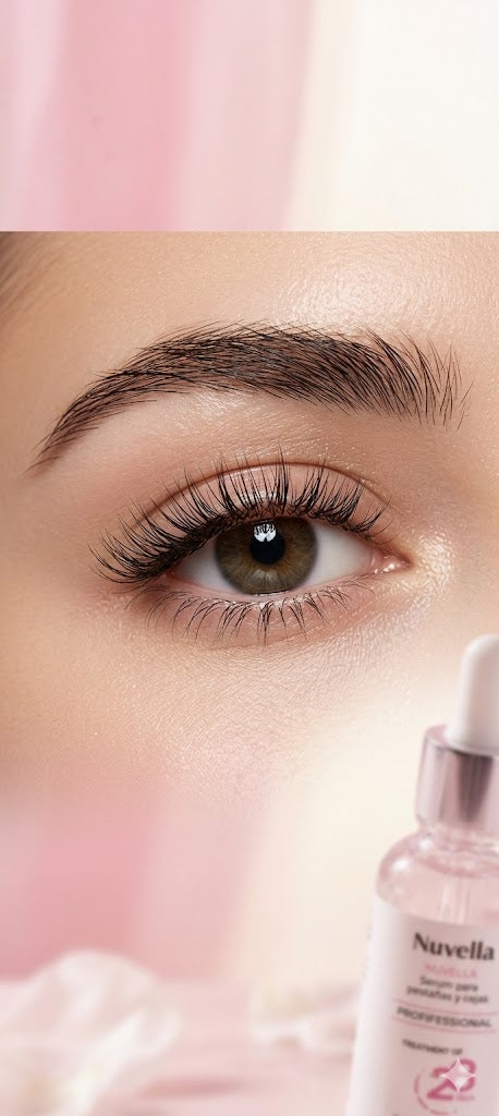 Nuvella Serum Premium – Potenciador de Pestañas y Cejas 2-en-1