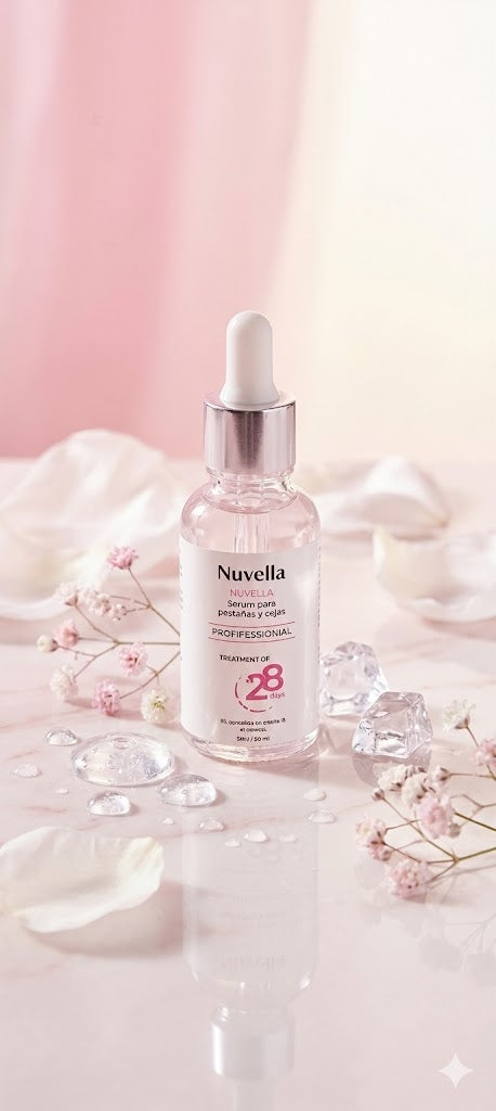 Nuvella Serum Premium – Potenciador de Pestañas y Cejas 2-en-1